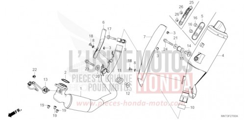 SILENCIEUX D'ECHAPPEMENT ADV750N de 2022